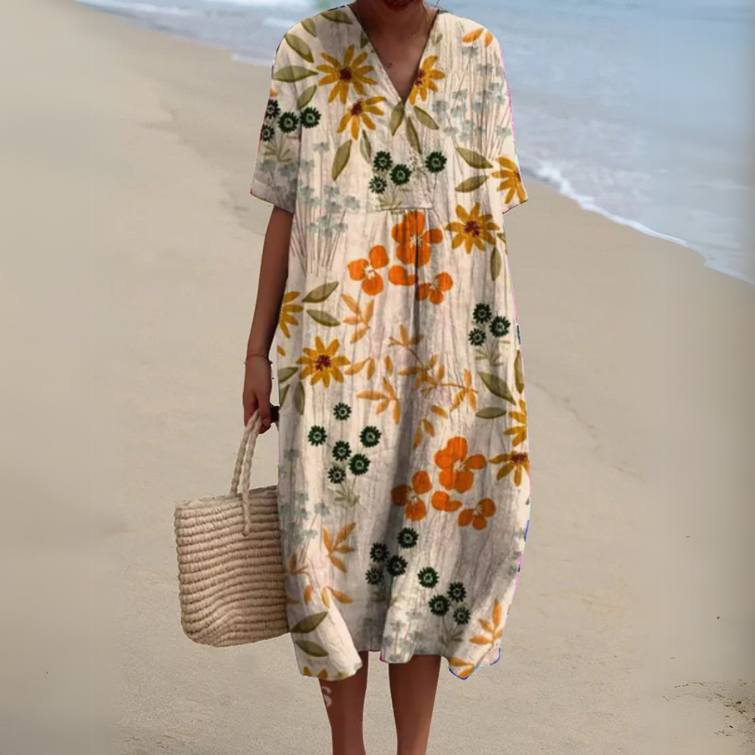 Radiant Floral Summer Dress