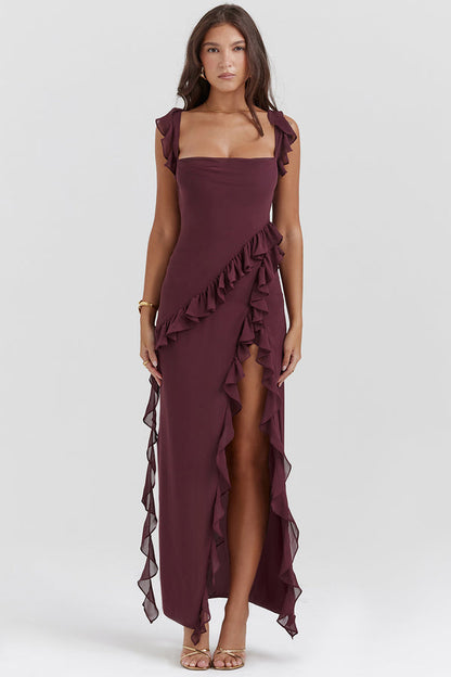 Chic Summer Ruffle Maxi Dress