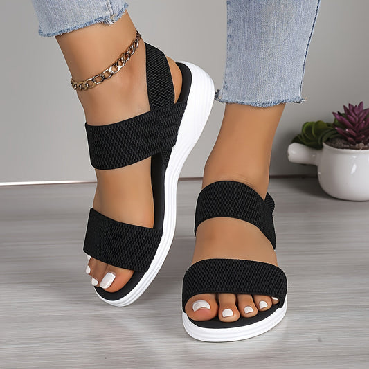 Elegant Comfort Stretch Sandals