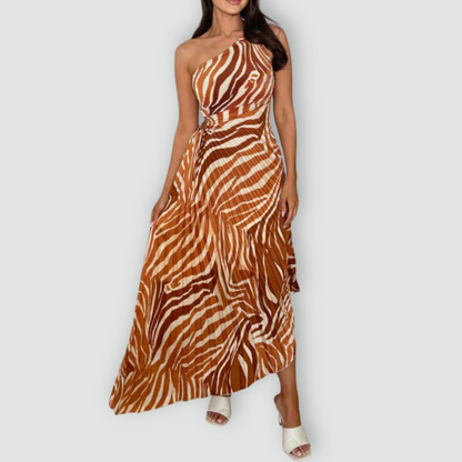 Bold One-Shoulder Confidence Dress