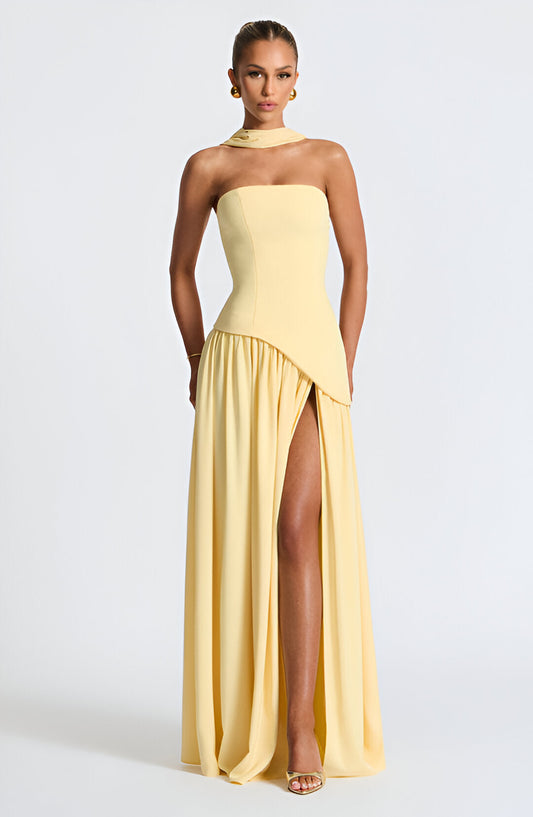 Bold Asymmetric Maxi Dress