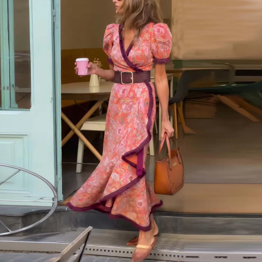 Effortless Elegance Pink Maxi Dress