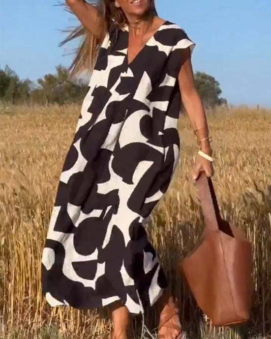 Elegant A-Line Maxi Dress
