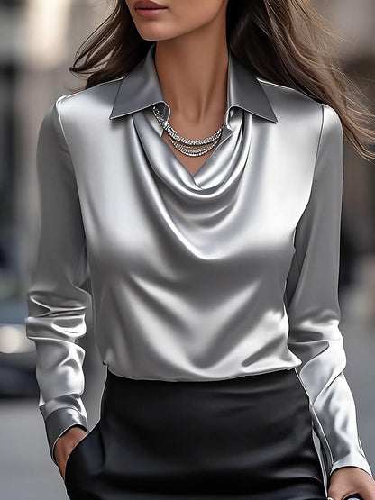 Chic Satin Blouse for Effortless Style