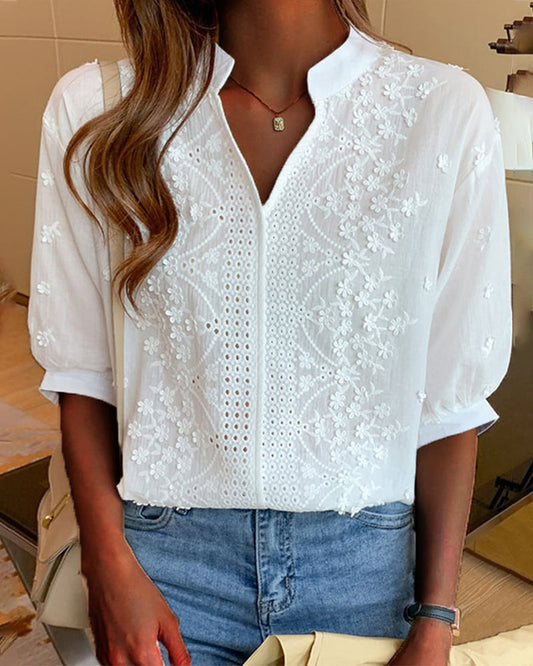Office-Ready Puff Sleeve Blouse