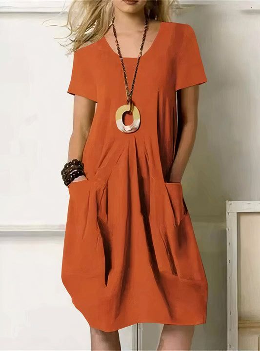 Flattering Comfort Cotton Dress