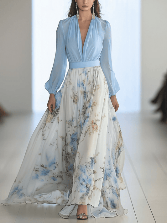 Effortless Flowing Floral Dress