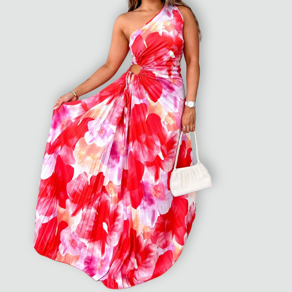 Bold One-Shoulder Confidence Dress
