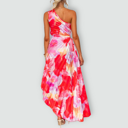 Bold One-Shoulder Confidence Dress