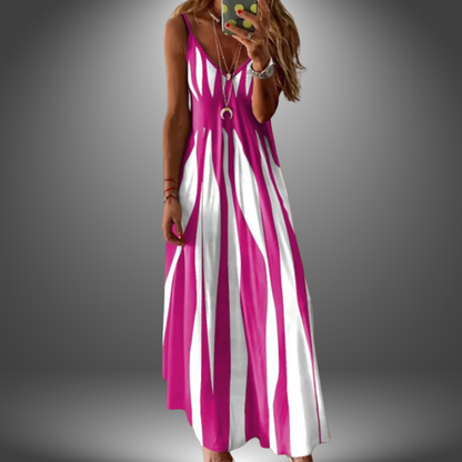 Effortless Elegance Striped Maxi Dress