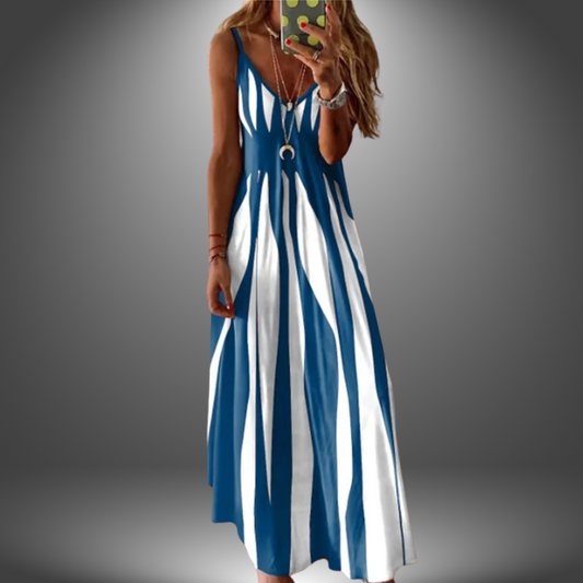Effortless Elegance Striped Maxi Dress