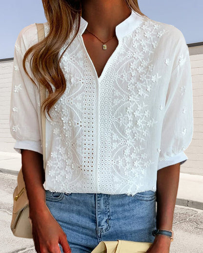 Office-Ready Puff Sleeve Blouse