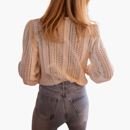 Elegant V-Neck Blouse