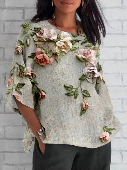Romantic Comfort Floral Top