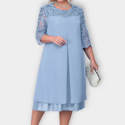 Elegant Confidence Plus-Size Banquet Dress