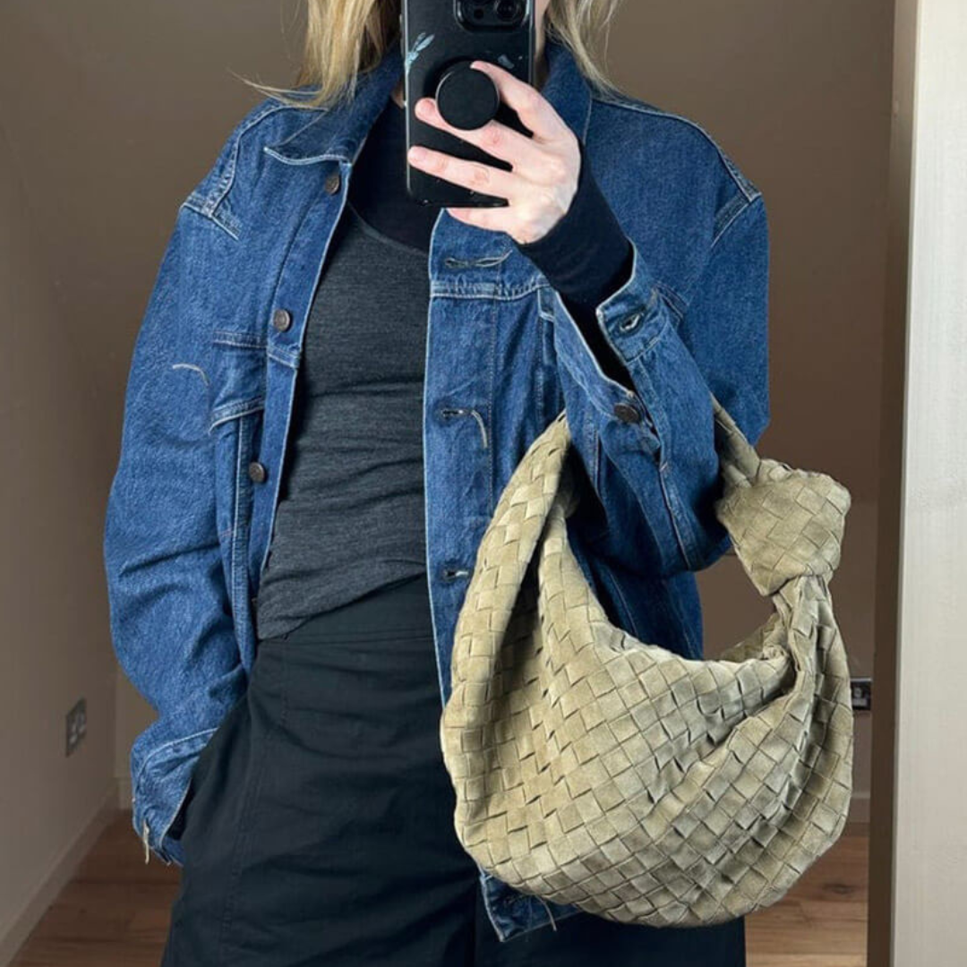 Chic Braided Handbag With Space