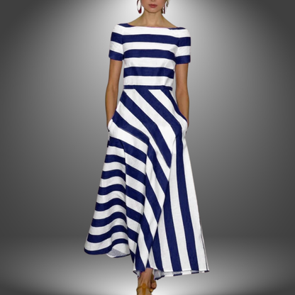 Striped Artisan Dress for Effortless Elegance