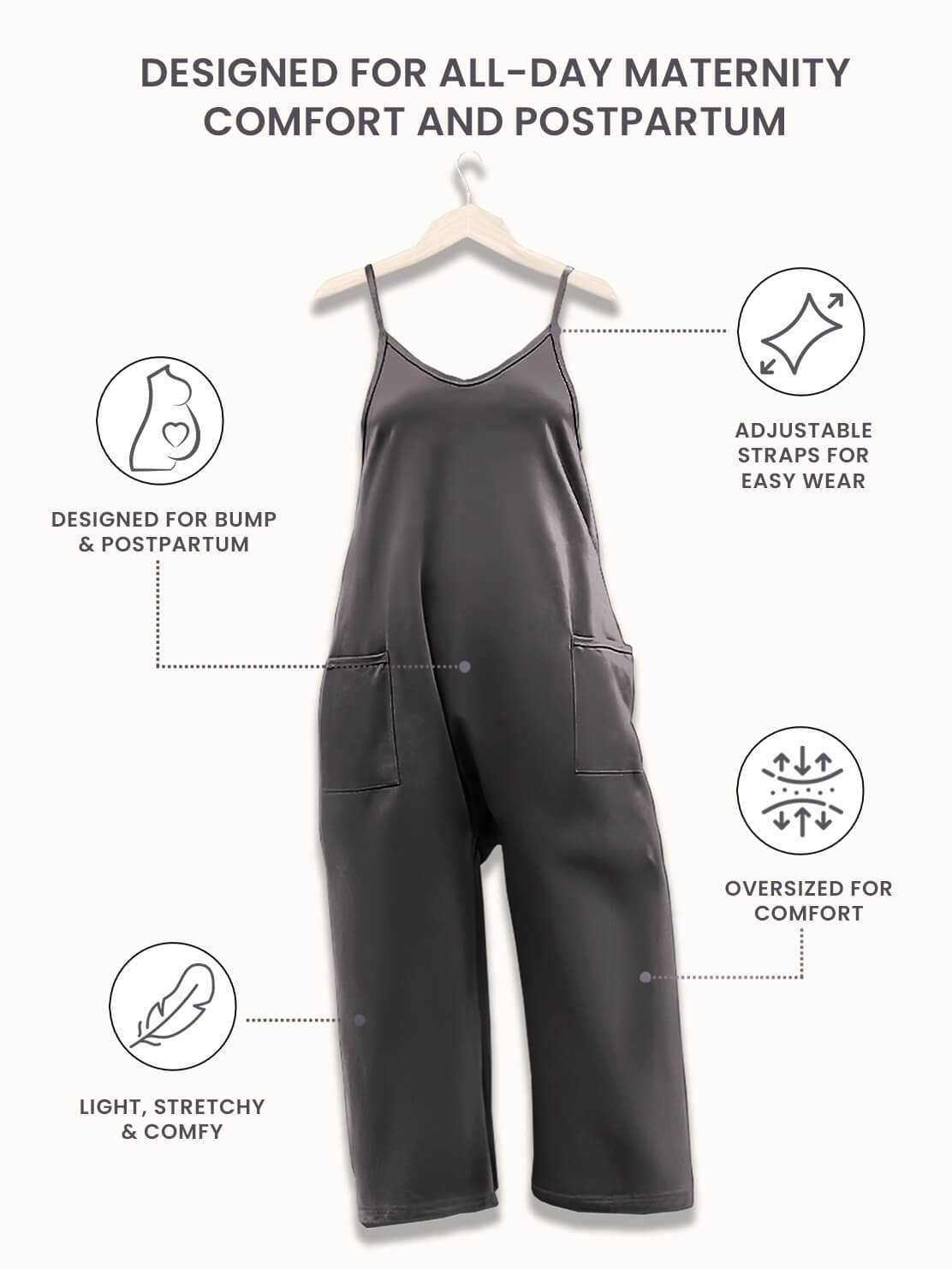 Effortless Comfort Maternity Jumpsuit