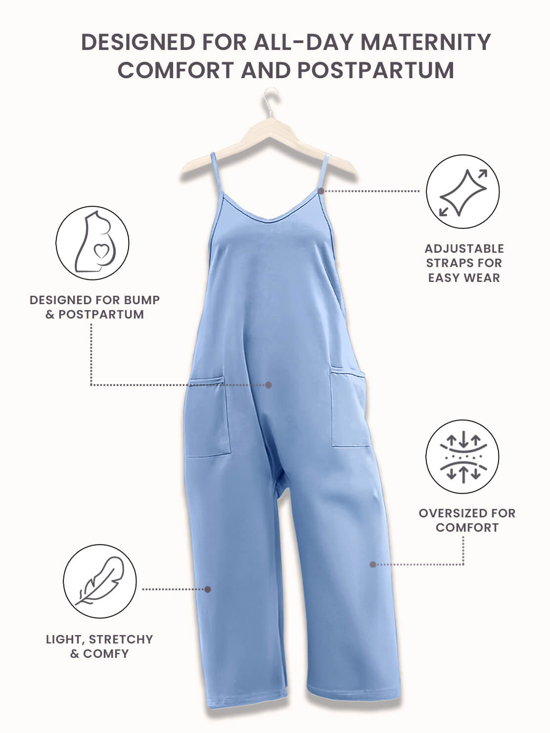 Effortless Comfort Maternity Jumpsuit
