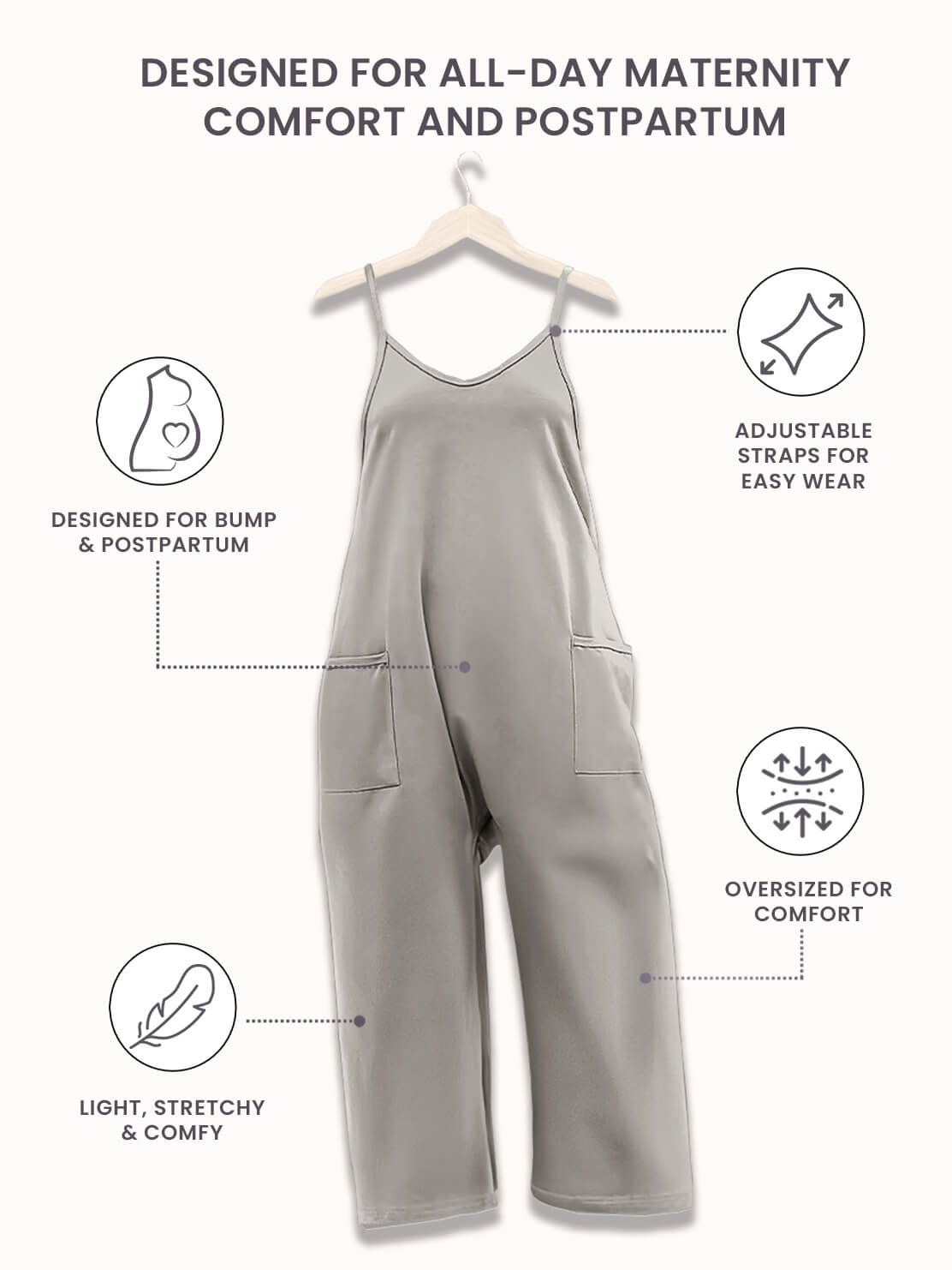 Effortless Comfort Maternity Jumpsuit