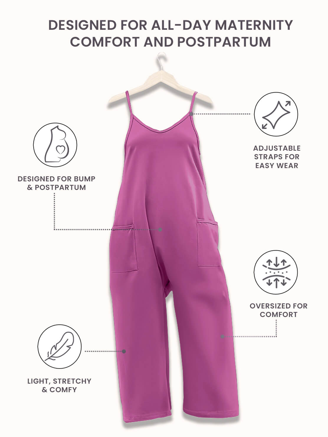 Effortless Comfort Maternity Jumpsuit