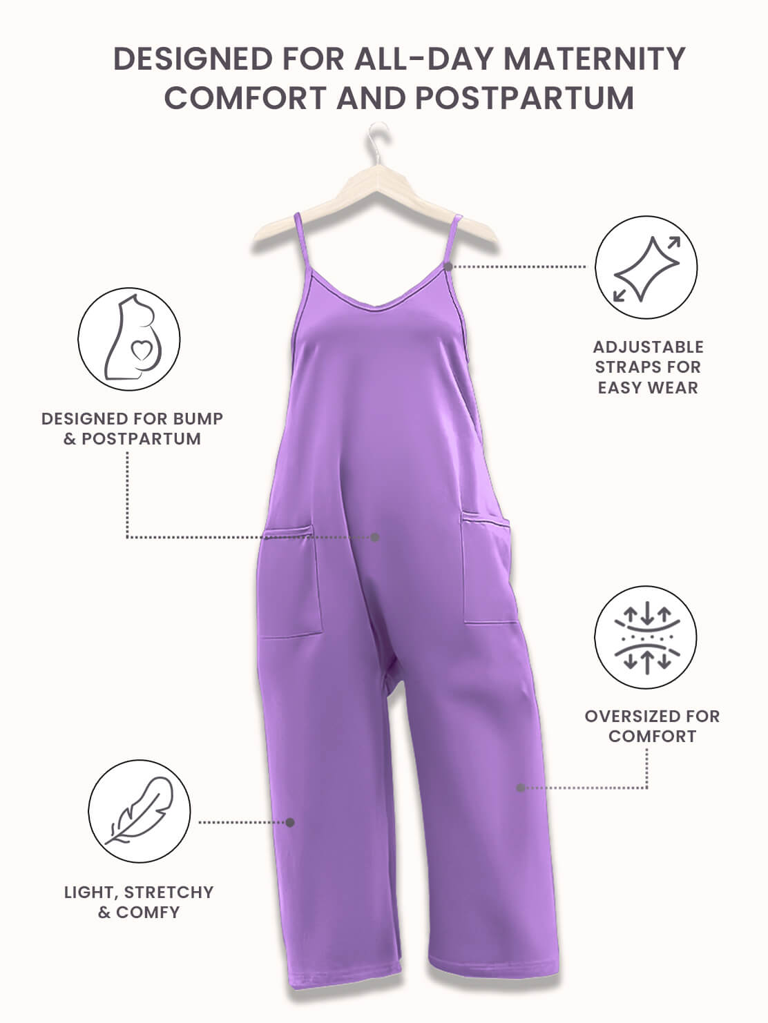 Effortless Comfort Maternity Jumpsuit