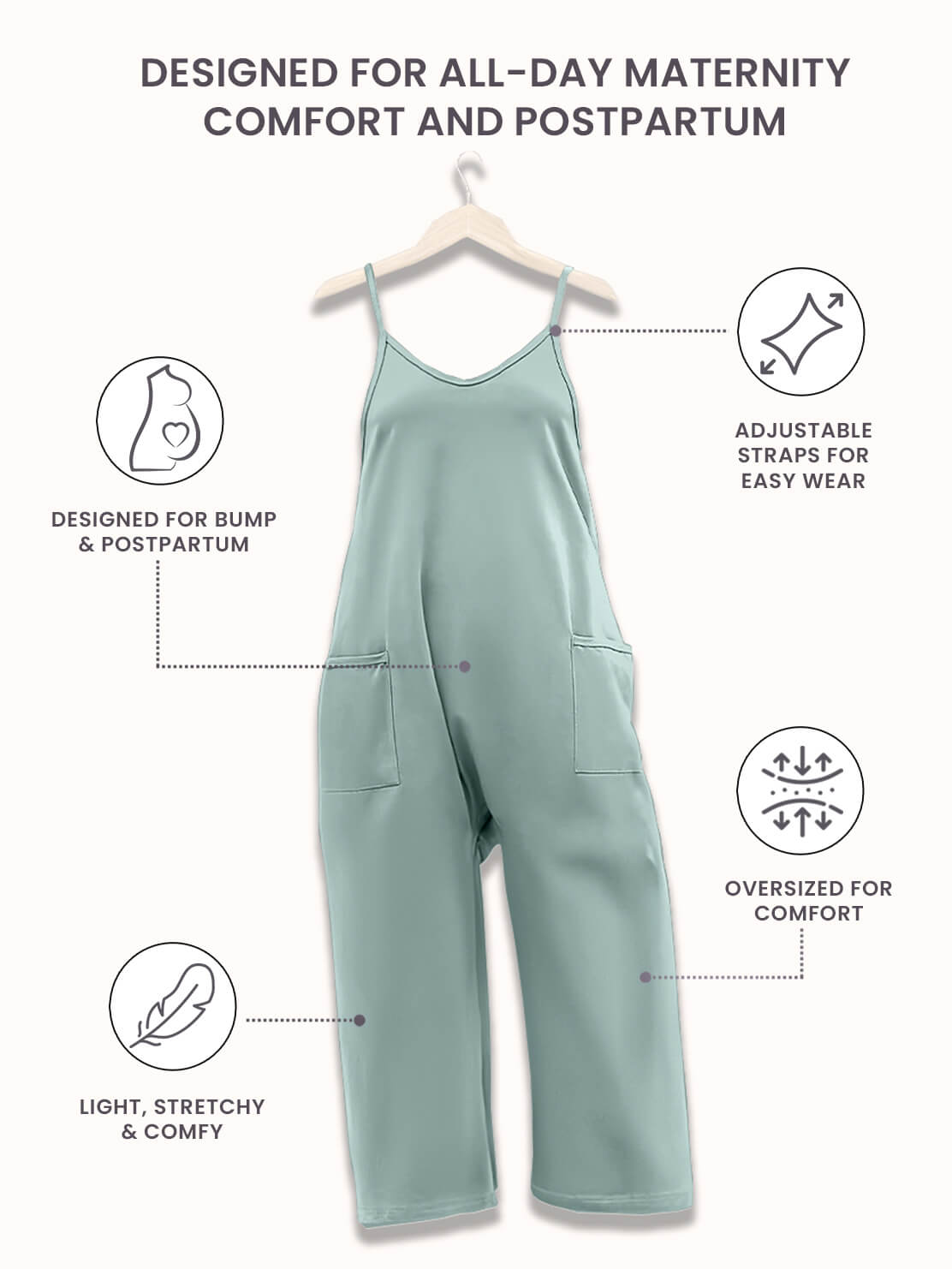 Effortless Comfort Maternity Jumpsuit