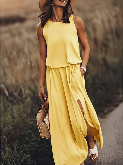 Elegant Soft-Touch Maxi Dress