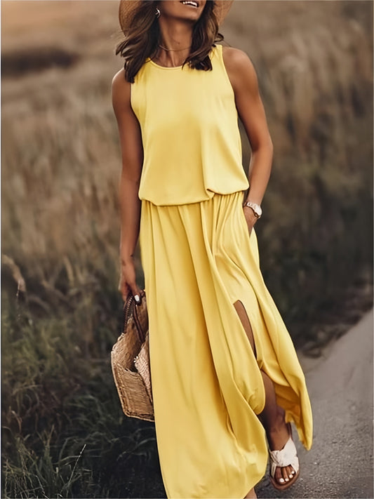 Elegant Soft-Touch Maxi Dress