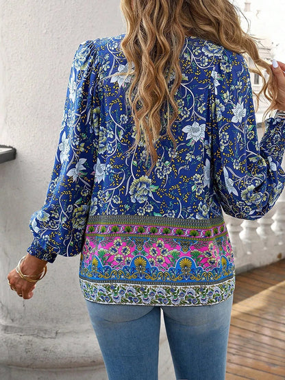 Fresh Floral Boho Summer Top