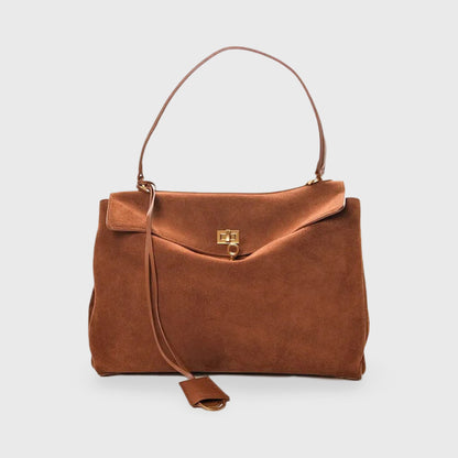 Convertible Suede-Style Handbag
