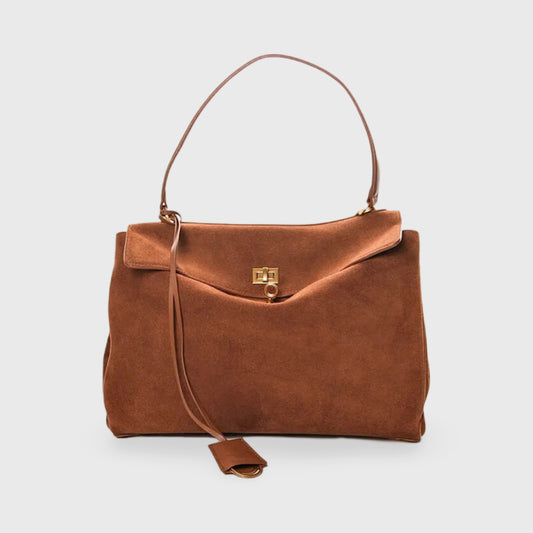 Convertible Suede-Style Handbag