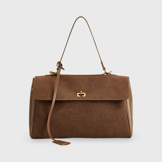 Plush-Suede Handbag