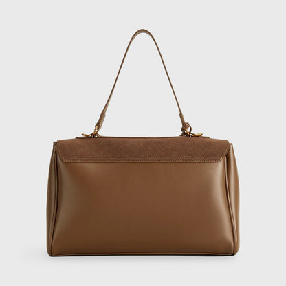 Plush-Suede Handbag