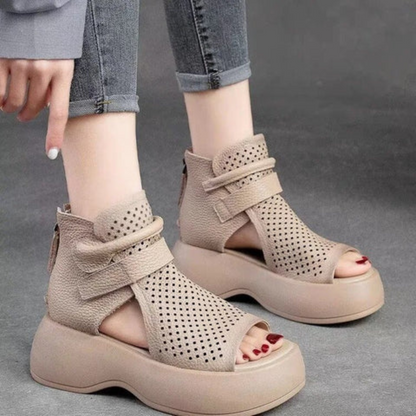 All-Day Support Leather Sandals