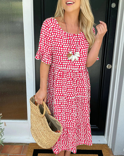 Flirty Vintage Polka Dot Dress