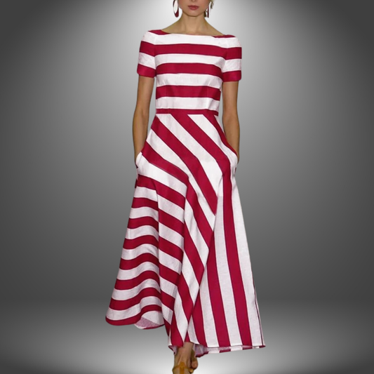 Flattering Effortless Striped Dress