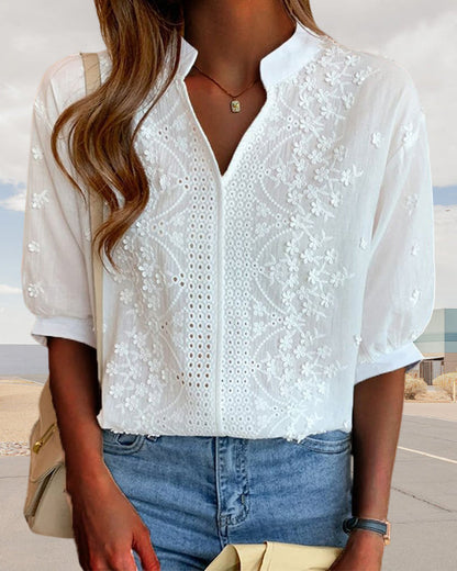 Office-Ready Puff Sleeve Blouse