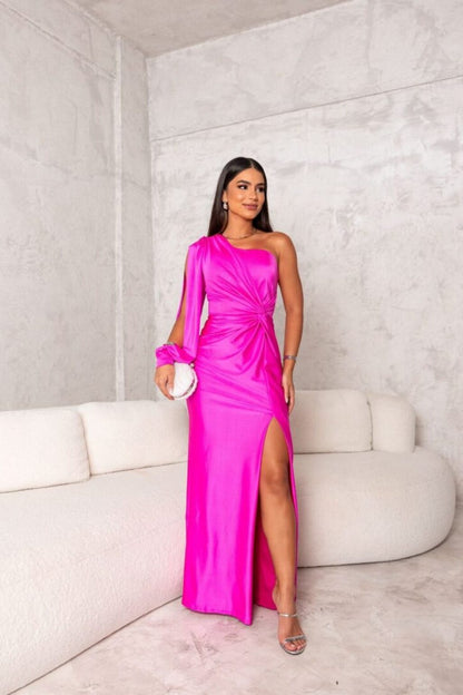 Alluring Satin Maxi for Elegant Evenings