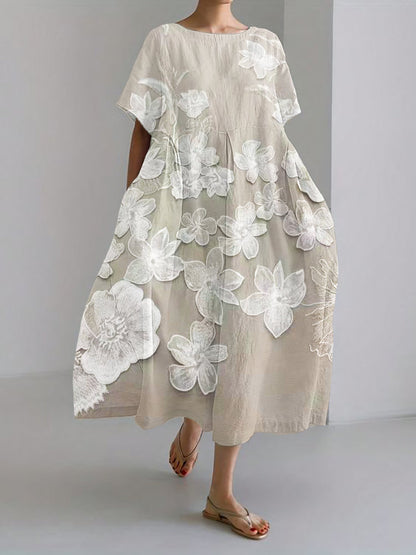 Effortless Floral Elegance Dress