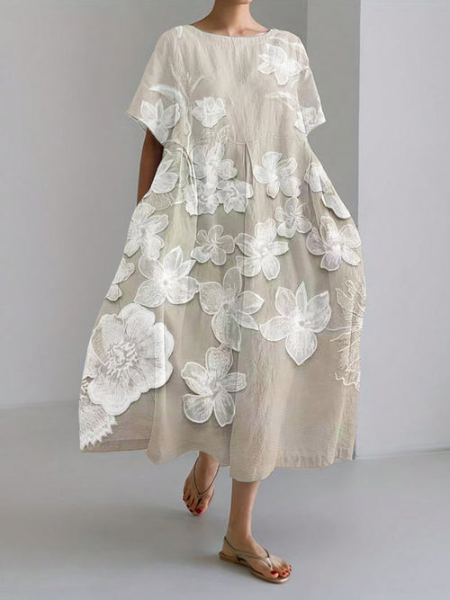 Effortless Floral Elegance Dress