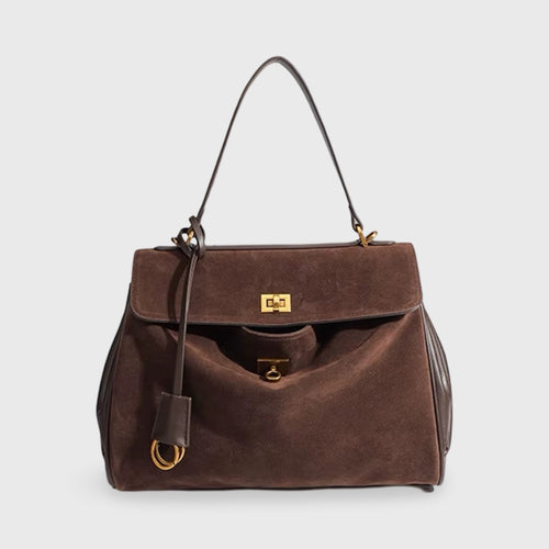 Suede-Luxe Shoulder Bag