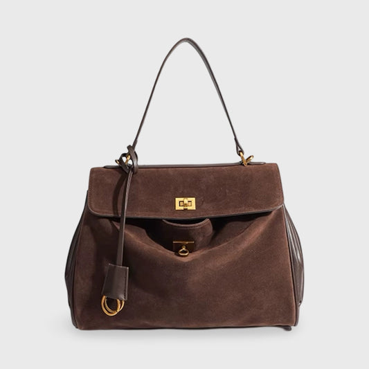 Suede-Luxe Shoulder Bag