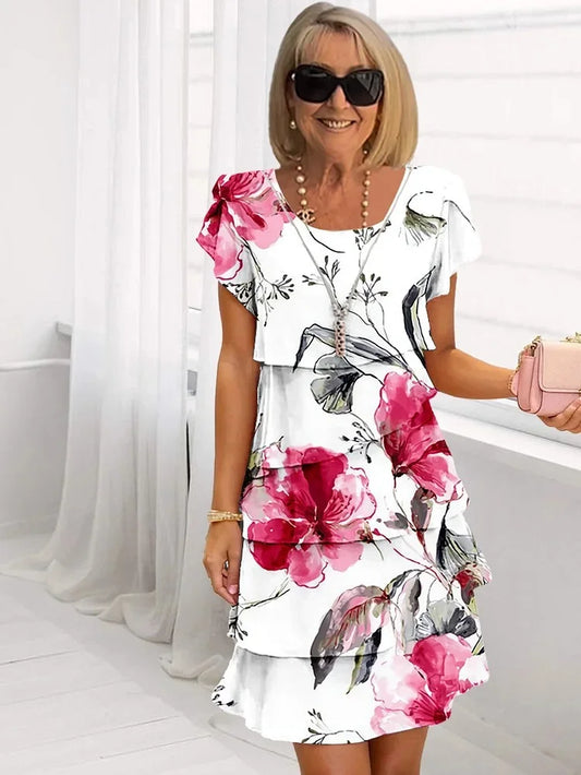 Floral Ruffle Dress for Effortless Grace