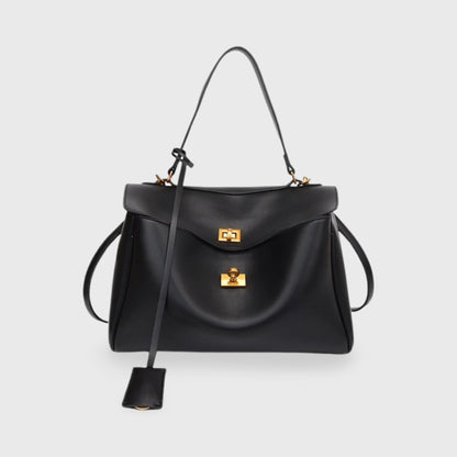 Gold-Hardware Crossbody Bag