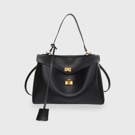 Gold-Hardware Crossbody Bag