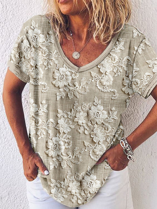 Effortless Floral Chic Top