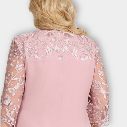 Elegant Confidence Plus-Size Banquet Dress