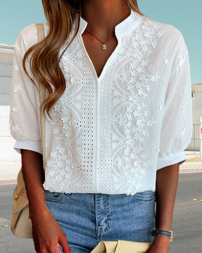 Office-Ready Puff Sleeve Blouse