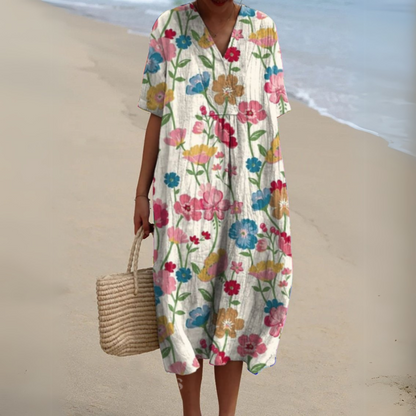Radiant Floral Summer Dress